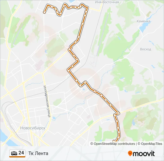 24 Shuttle Line Map