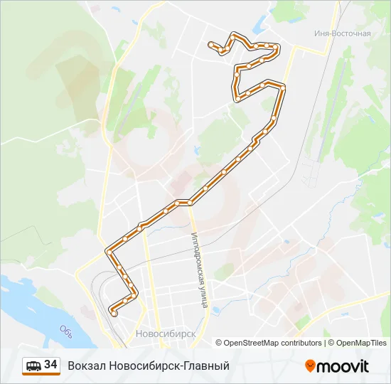 34 Shuttle Line Map