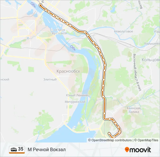 35 Shuttle Line Map