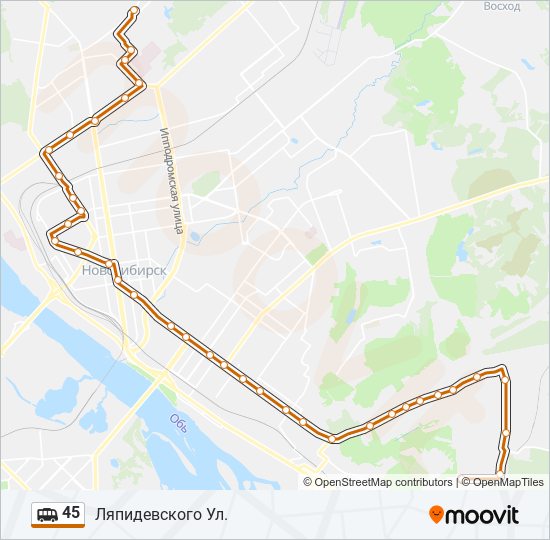 Маршрут 45 иркутск схема движения