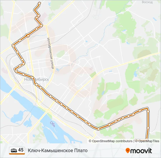 45 Shuttle Line Map