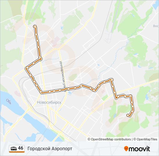 Маршрутка 46: карта маршрута