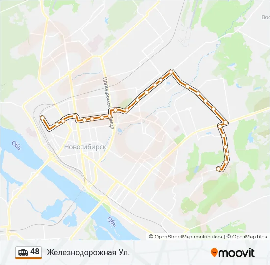 Маршрутка 48: карта маршрута