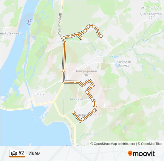 52 Shuttle Line Map