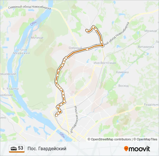 53 Shuttle Line Map