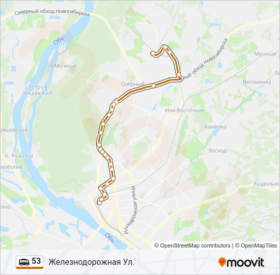 53 Shuttle Line Map