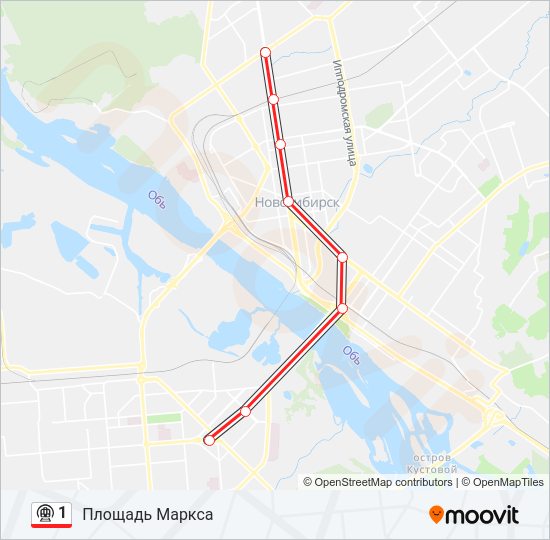 1 Metro Line Map