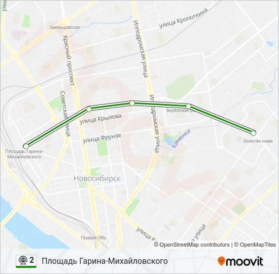 2 Metro Line Map