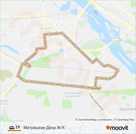 29 Shuttle Line Map
