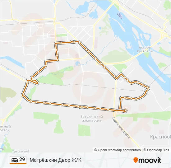 29 Shuttle Line Map