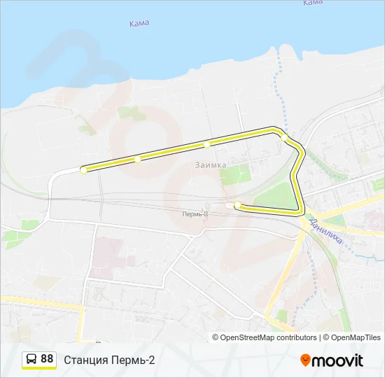 88 Bus Line Map
