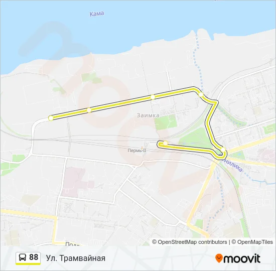 88 Bus Line Map