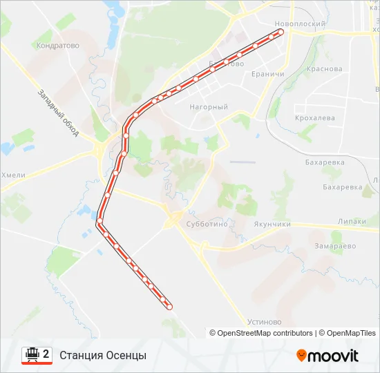 2 Tram Line Map