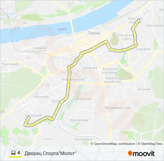 4 Bus Line Map