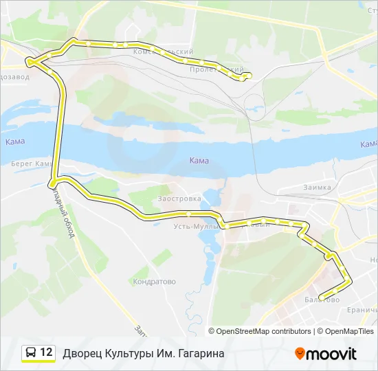 12 Bus Line Map