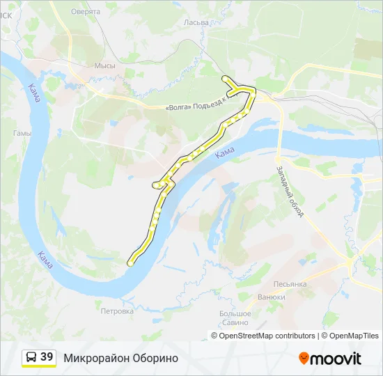 39 Bus Line Map