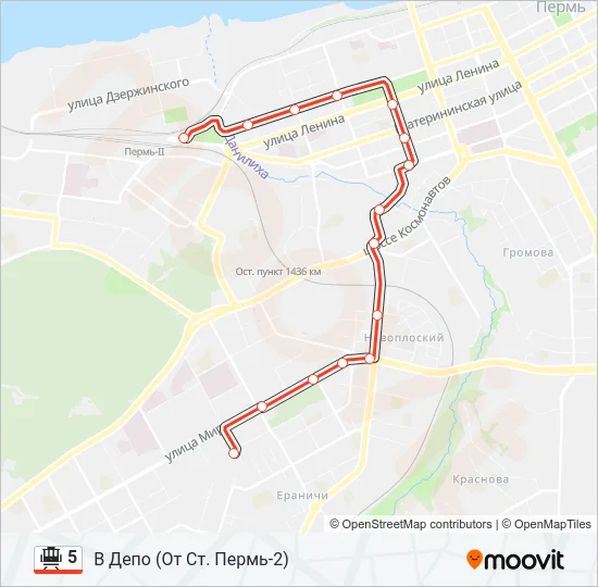 5 Tram Line Map