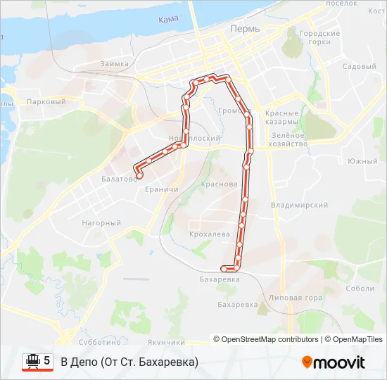 5 Tram Line Map