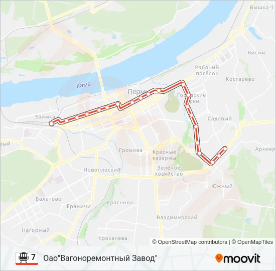 7 Tram Line Map