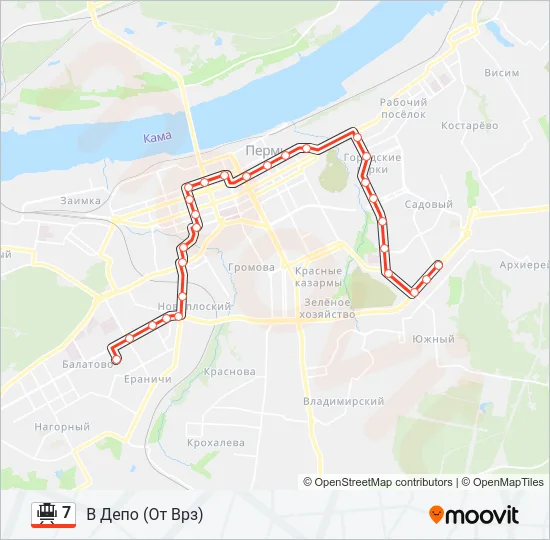 7 Tram Line Map