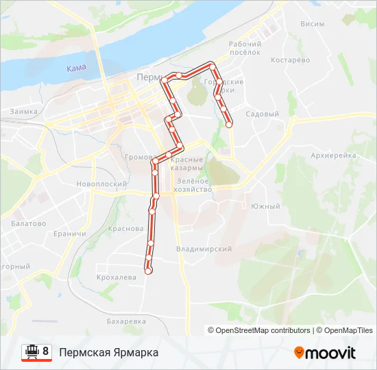 8 Tram Line Map