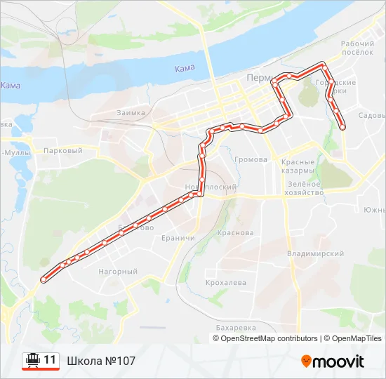 11 Tram Line Map