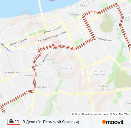 11 Tram Line Map