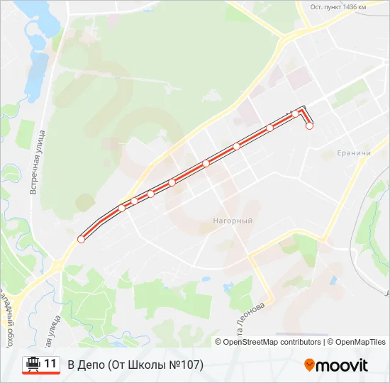 11 Tram Line Map