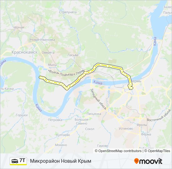 7T shuttle Line Map