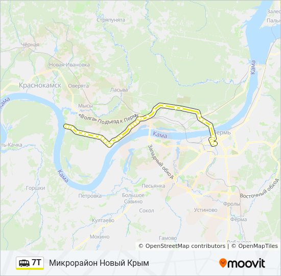 7T shuttle Line Map