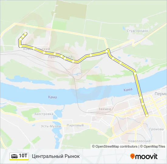 10T Shuttle Line Map