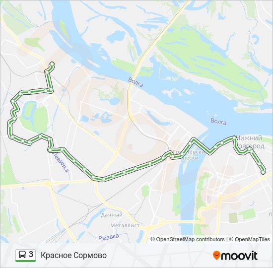 3 bus Line Map