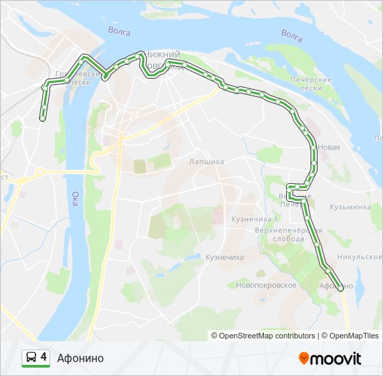 4 bus Line Map