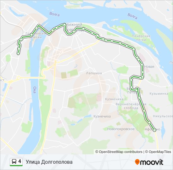 4 bus Line Map