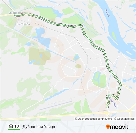 10 bus Line Map