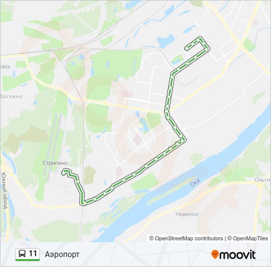 Автобус 11 расписание остановки