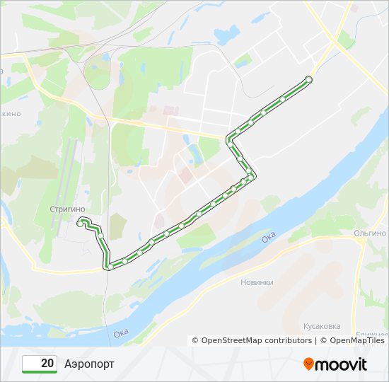 20 bus Line Map