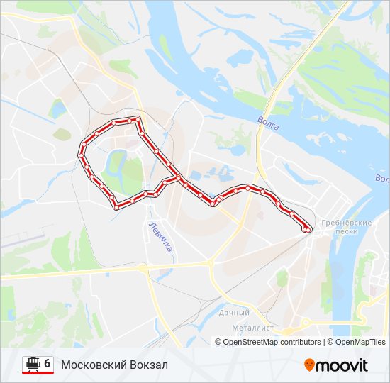 6 tram Line Map