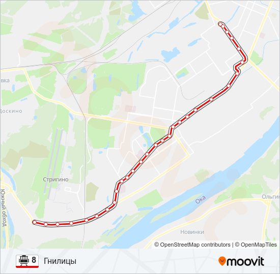 8 tram Line Map