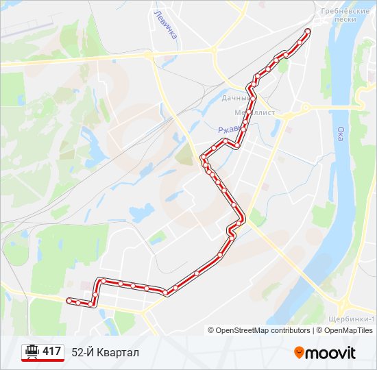 417 tram Line Map