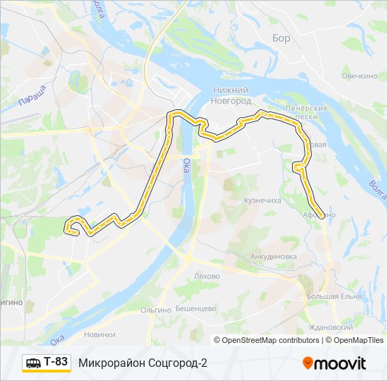 83 автобус маршрут. Т83 маршрут. Маршрут т83 Нижний Новгород. Т 14 автобус маршрут.