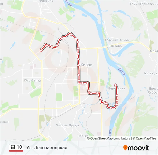 10 Bus Line Map