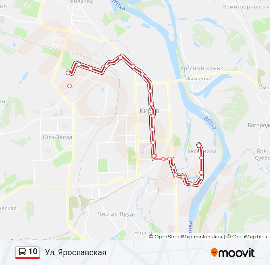 10 Bus Line Map
