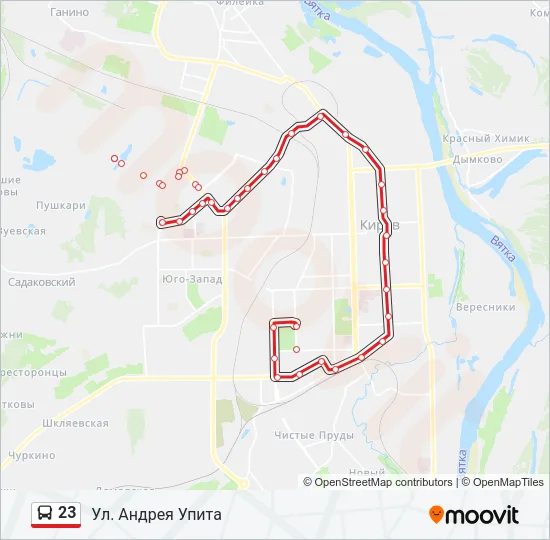 23 Bus Line Map