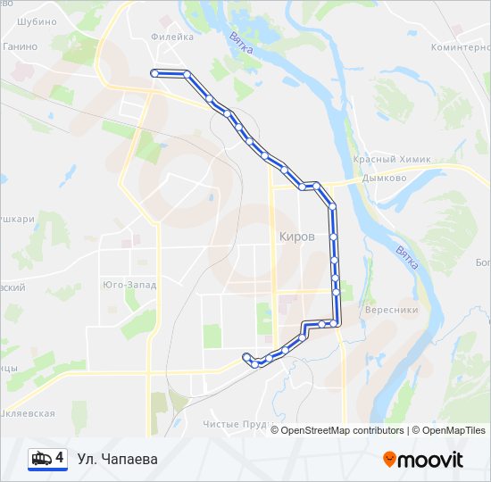 4 Trolleybus Line Map