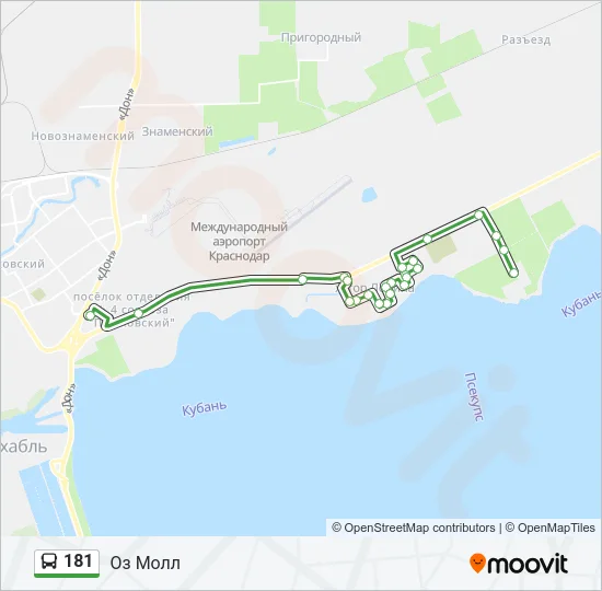 181 Bus Line Map