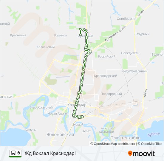 6 Bus Line Map