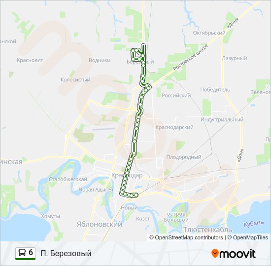 6 Bus Line Map