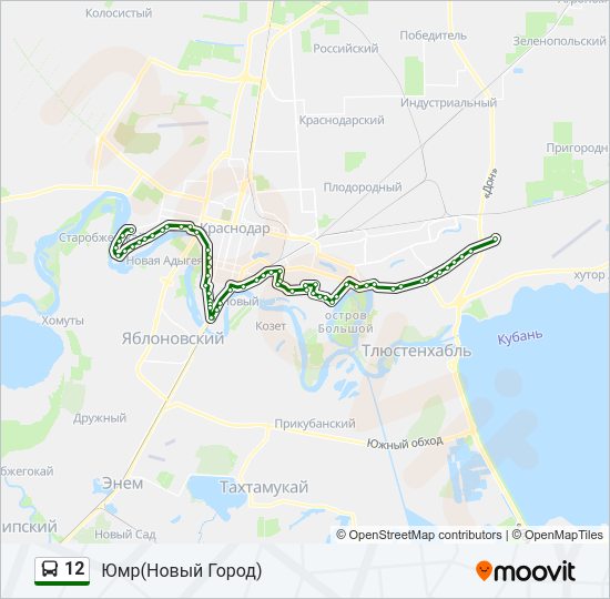 12 Bus Line Map