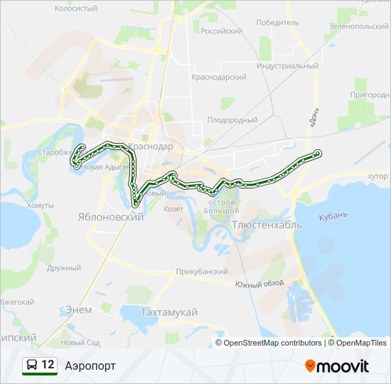 12 Bus Line Map